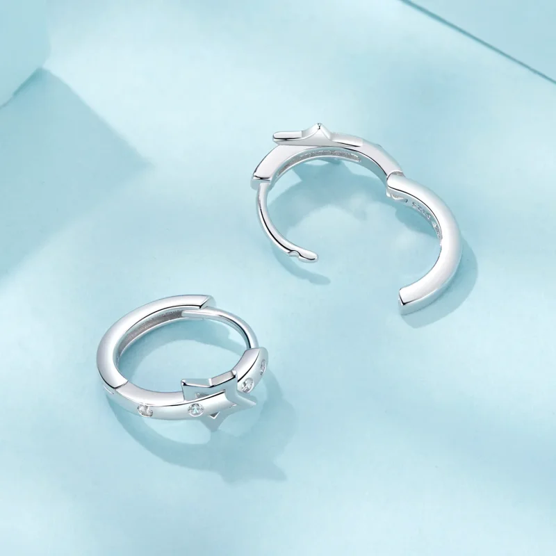 (kép) Pandora stílusú csillag öv fül csat Charm - SCE1726 - Megtekintés 4