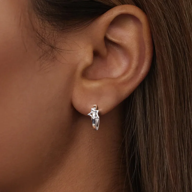 (kép) Pandora stílusú csillag öv fül csat Charm - SCE1726 - Megtekintés 6