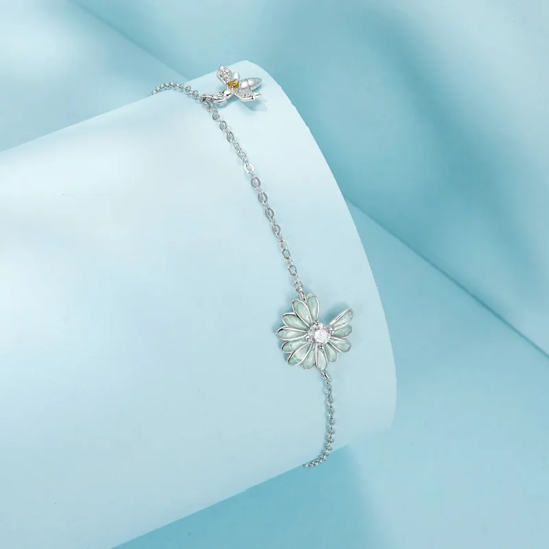 (kép) Pandora stílusú Daisy Bee karkötő - SCB270 - Megtekintés 2