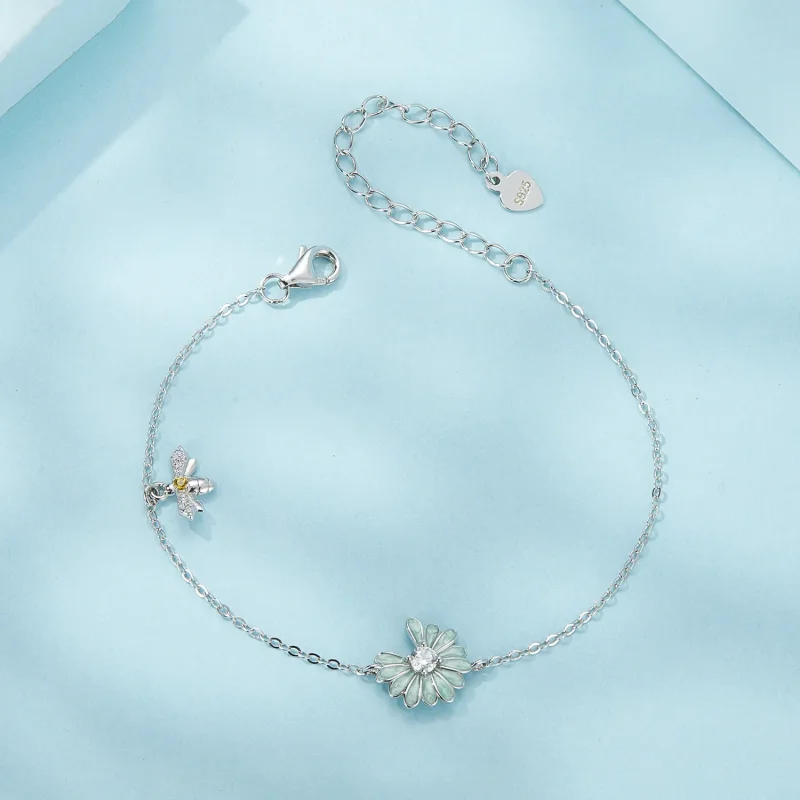 (kép) Pandora stílusú Daisy Bee karkötő - SCB270 - Megtekintés 3