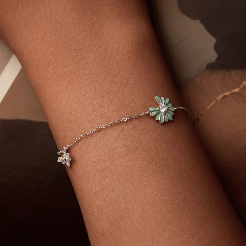 (kép) Pandora stílusú Daisy Bee karkötő - SCB270 - Megtekintés 5