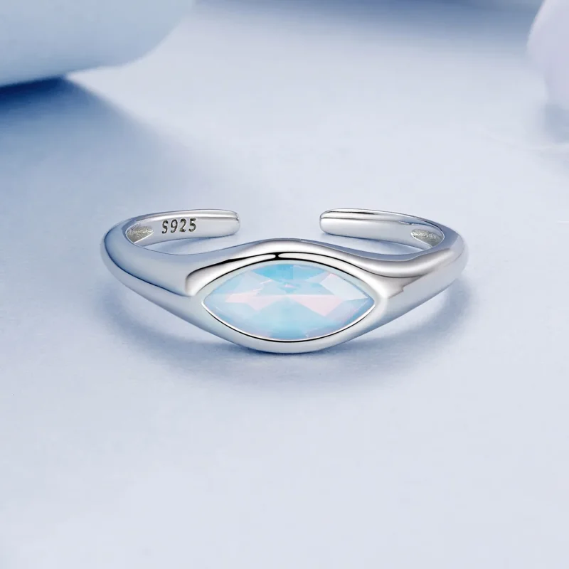 (kép) Pandora stílusú Devil's Eye Signet Ring - BSR523-E - Megtekintés 3