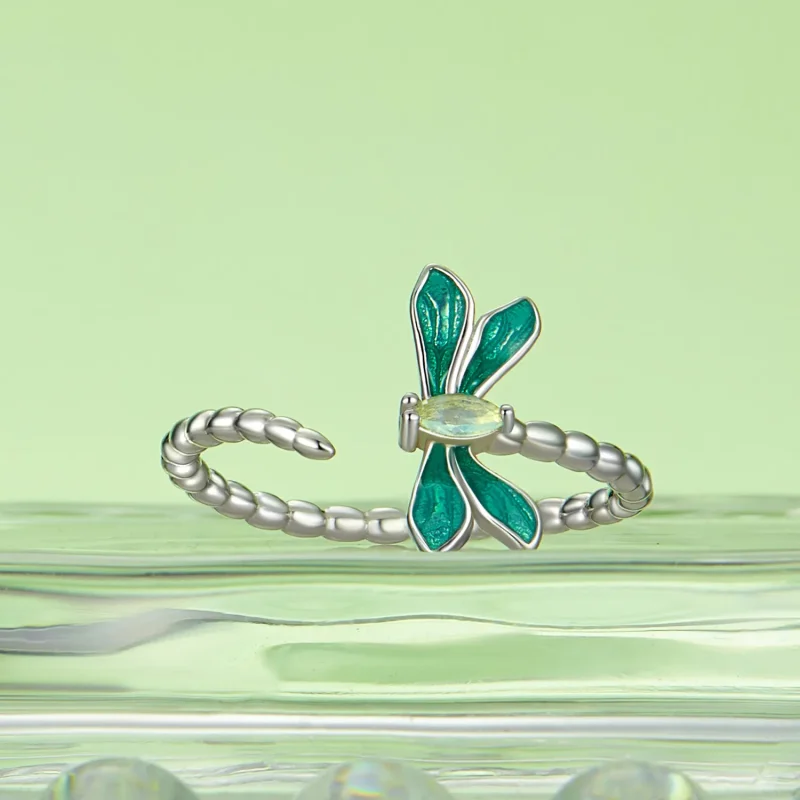 (kép) Pandora stílusú Dragonfly Open Ring - BSR537-E - Megtekintés 2