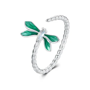 (kép) Pandora stílusú Dragonfly Open Ring - BSR537-E