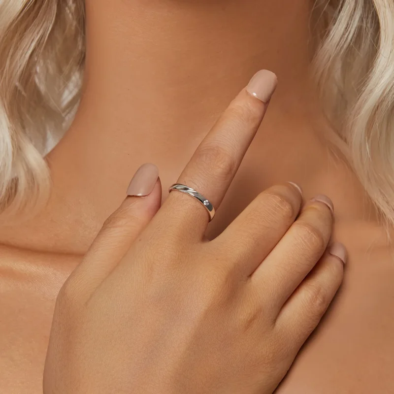 (kép) Pandora stílusú egyszerű gyűrű - BSR524 - Megtekintés 4