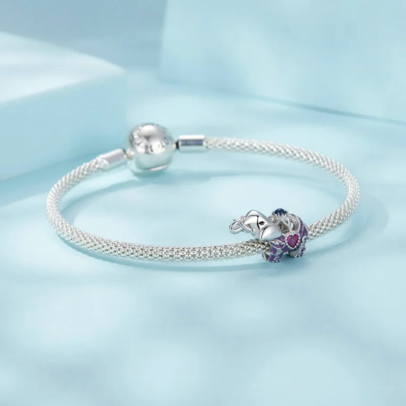 (kép) Pandora stílusú elefánt üreges mintázatú és vésett sterling ezüst gyöngyök - SCC - Megtekintés 5