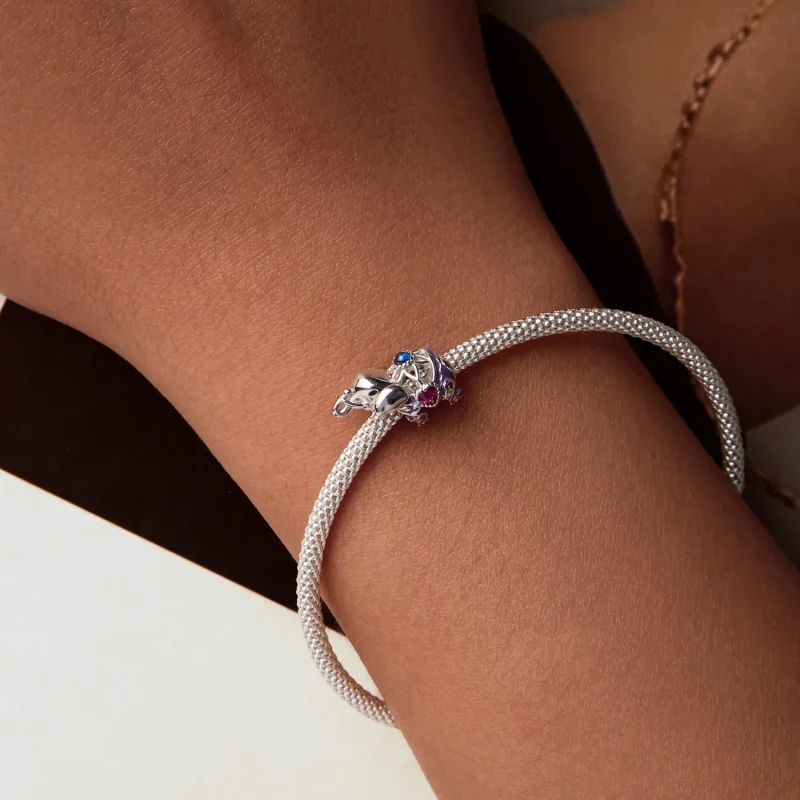 (kép) Pandora stílusú elefánt üreges mintázatú és vésett sterling ezüst gyöngyök - SCC - Megtekintés 7