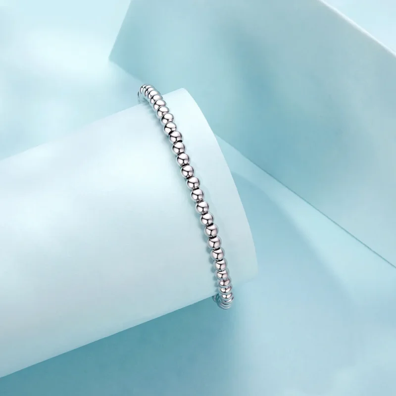 (kép) Pandora stílusú ezüst gyöngyök DIY alaplánc - SCB267 - Megtekintés 2