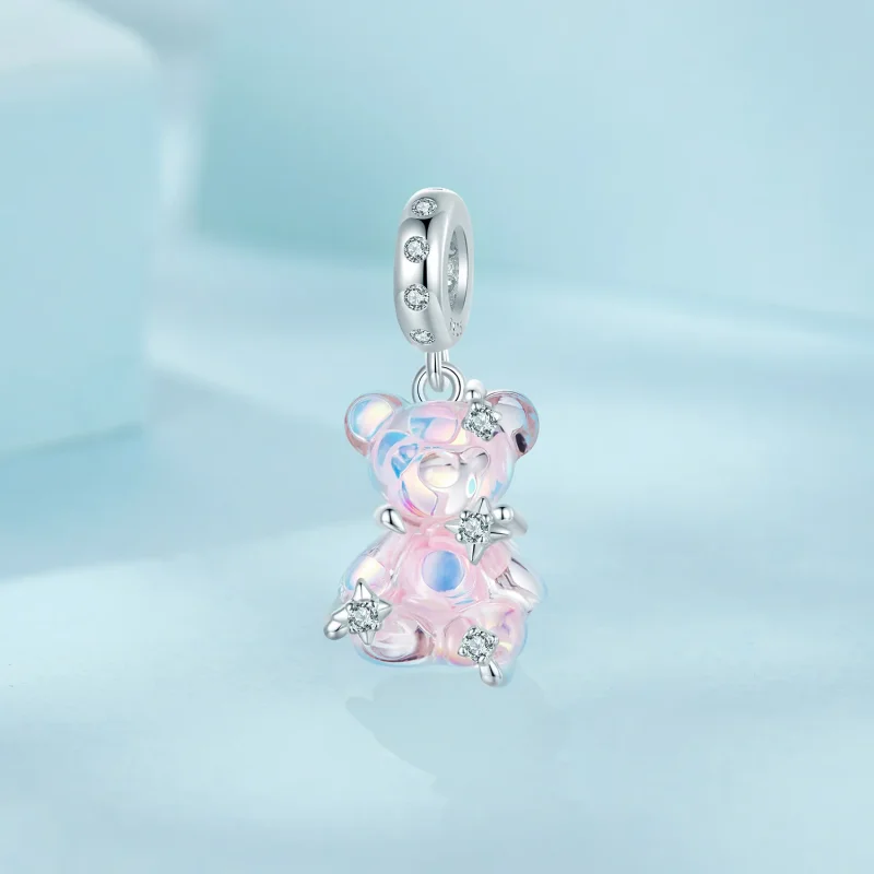 (kép) Pandora stílusú fantasy medve Charm - SCC2754 - Megtekintés 2