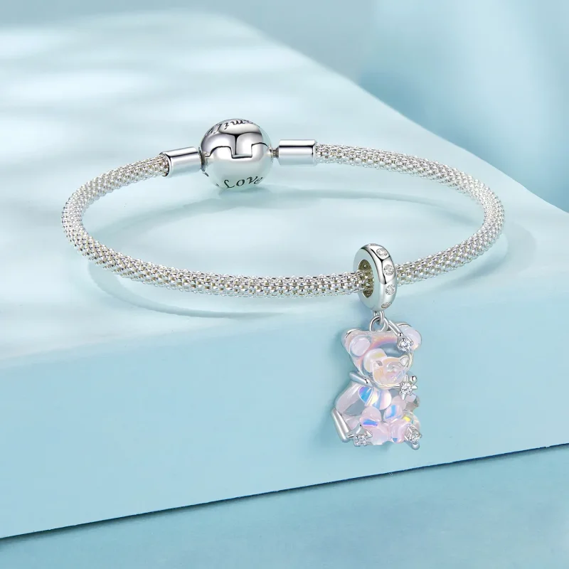 (kép) Pandora stílusú fantasy medve Charm - SCC2754 - Megtekintés 3