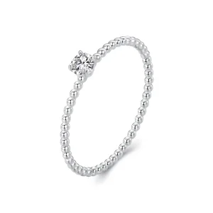 Pandora stílusú gyöngyös moissanit - MSR046 (kép) Pandora stílusú gyöngyös moissanit - MSR046