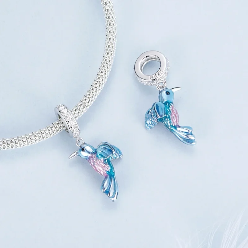(kép) Pandora stílusú Kingfisher Charm - BSC1004 - Megtekintés 4