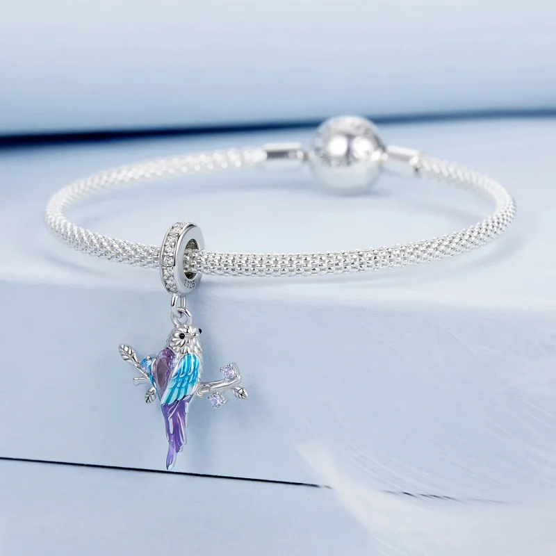 (kép) Pandora stílusú Kingfisher Charm - BSC985 - Megtekintés 3