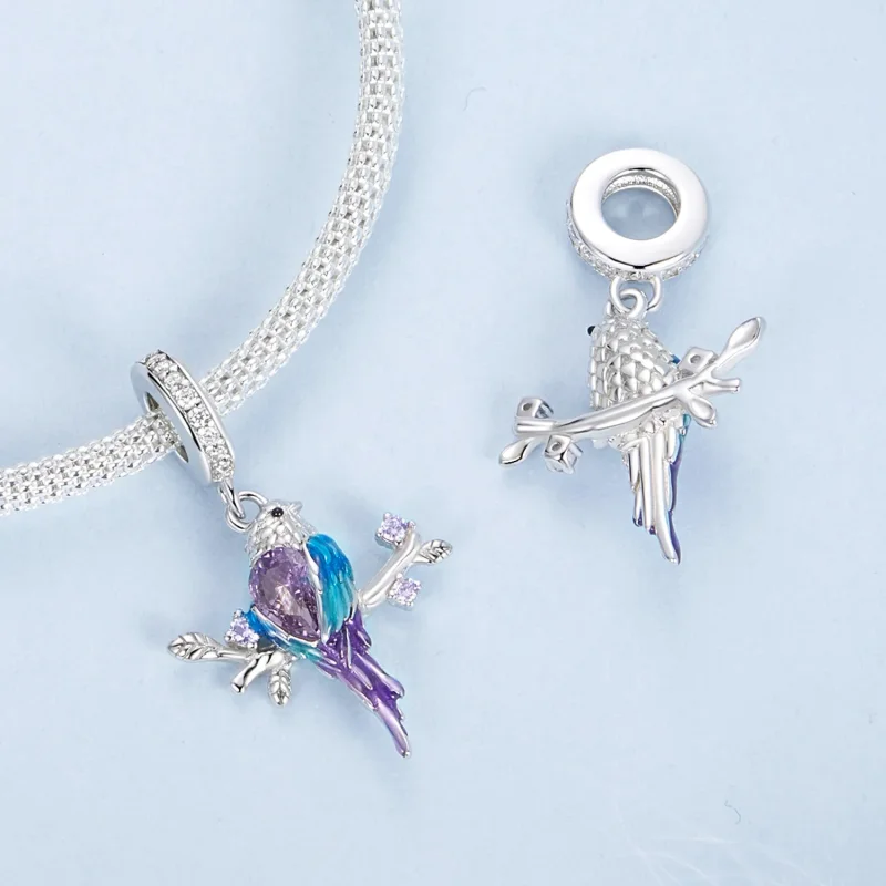 (kép) Pandora stílusú Kingfisher Charm - BSC985 - Megtekintés 4