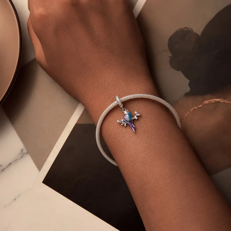 (kép) Pandora stílusú Kingfisher Charm - BSC985 - Megtekintés 5