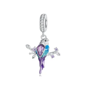(kép) Pandora stílusú Kingfisher Charm - BSC985