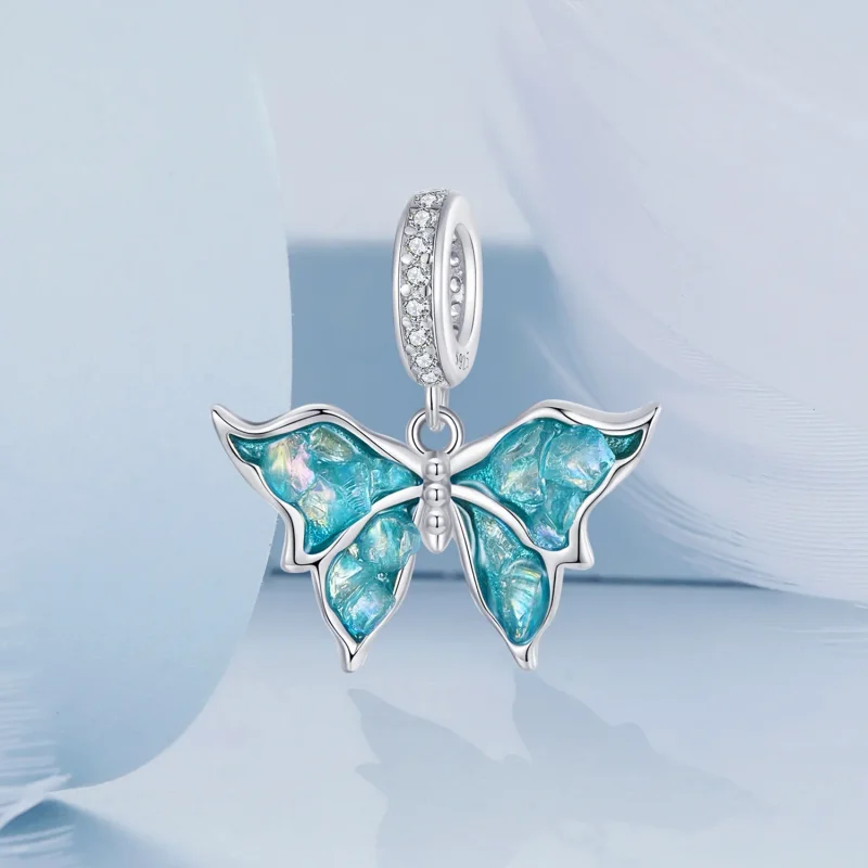 (kép) Pandora stílusú kék morfo Charm - BSC982 - Megtekintés 2