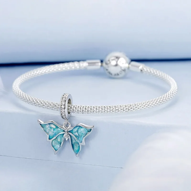 (kép) Pandora stílusú kék morfo Charm - BSC982 - Megtekintés 3