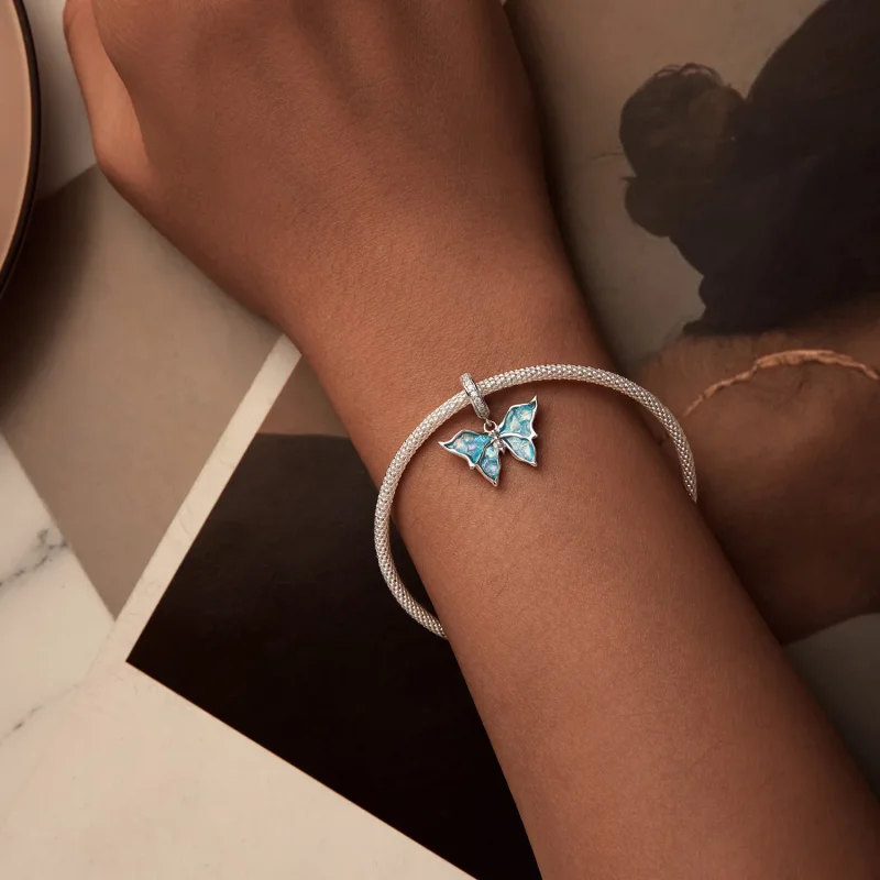 (kép) Pandora stílusú kék morfo Charm - BSC982 - Megtekintés 5