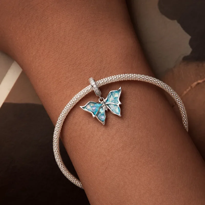 (kép) Pandora stílusú kék morfo Charm - BSC982 - Megtekintés 6