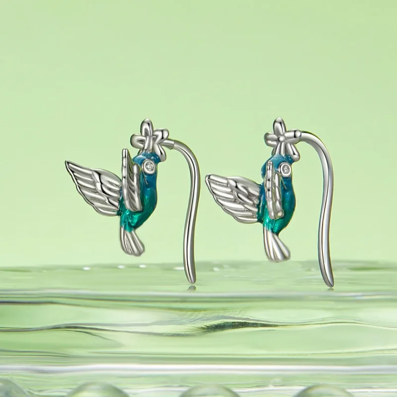 (kép) Pandora stílusú kolibri fülhook - BSE990 - Megtekintés 3