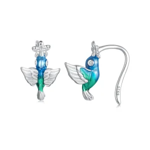 Pandora stílusú kolibri fülhook - BSE990 (kép) Pandora stílusú kolibri fülhook - BSE990