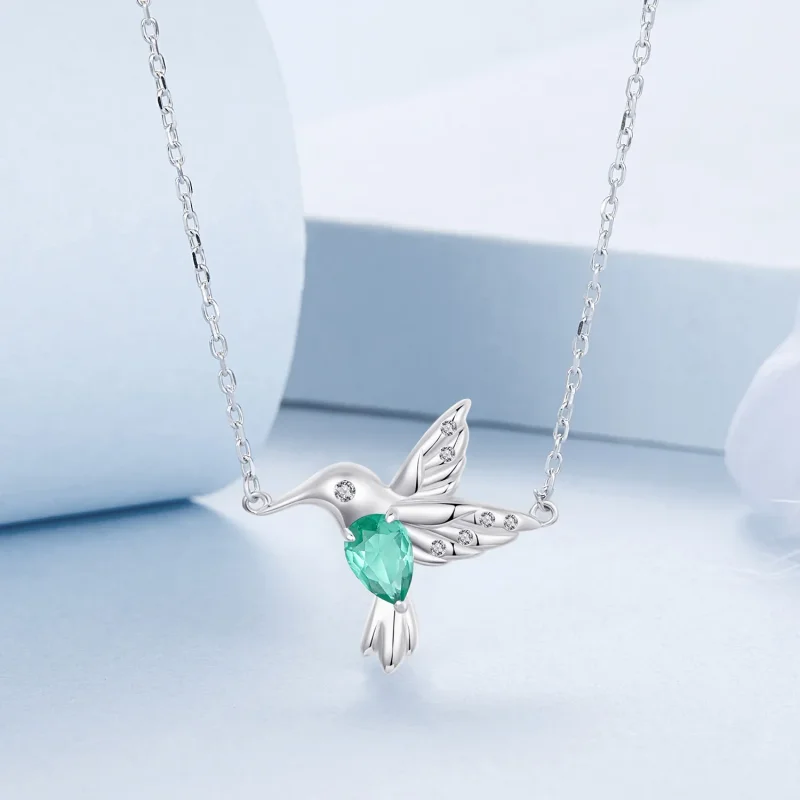 (kép) Pandora stílusú kolibri nyaklánc - BSN378 - Megtekintés 3