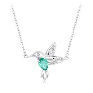 Pandora stílusú kolibri nyaklánc - BSN378 (kép) Pandora stílusú kolibri nyaklánc - BSN378