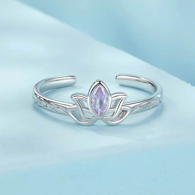 (kép) Pandora stílusú Lotus Ring - SCR1020-E - Megtekintés 3