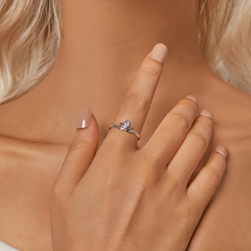 (kép) Pandora stílusú Lotus Ring - SCR1020-E - Megtekintés 6
