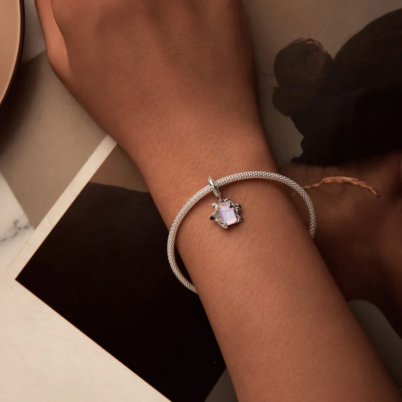 (kép) Pandora stílusú lótusz Charm - SCC2730 - Megtekintés 5