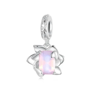 Pandora stílusú lótusz Charm - SCC2730 (kép) Pandora stílusú lótusz Charm - SCC2730