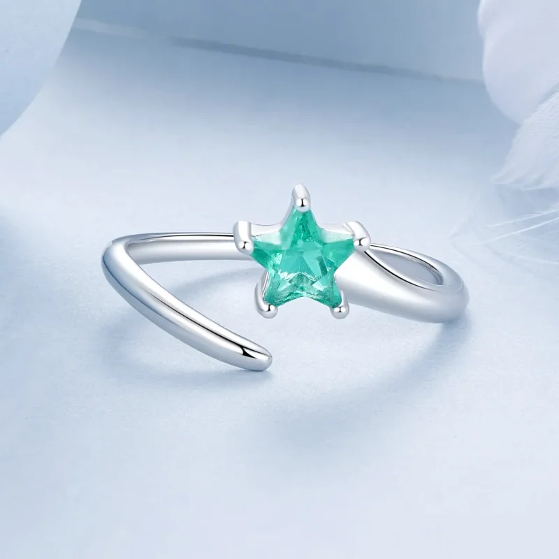 (kép) Pandora stílusú meteor gyűrű - BSR535-E - Megtekintés 3
