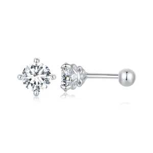 Pandora stílusú Moissanite minta szálgömb fülbevalók (két tanúsítvány) - MSE050 (kép) Pandora stílusú Moissanite minta szálgömb fülbevalók (két tanúsítvány) - MSE050