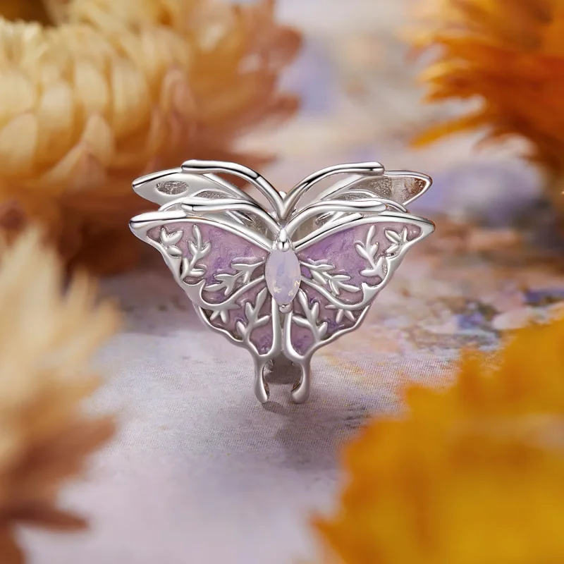 (kép) Pandora stílusú Monet Butterfly gyöngyök - BSC988 - Megtekintés 2
