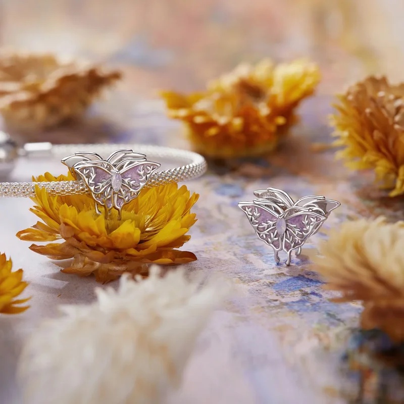 (kép) Pandora stílusú Monet Butterfly gyöngyök - BSC988 - Megtekintés 4