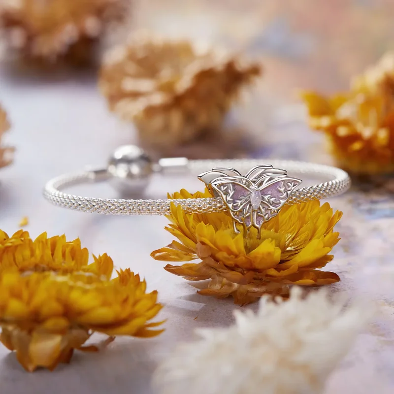 (kép) Pandora stílusú Monet Butterfly gyöngyök - BSC988 - Megtekintés 5