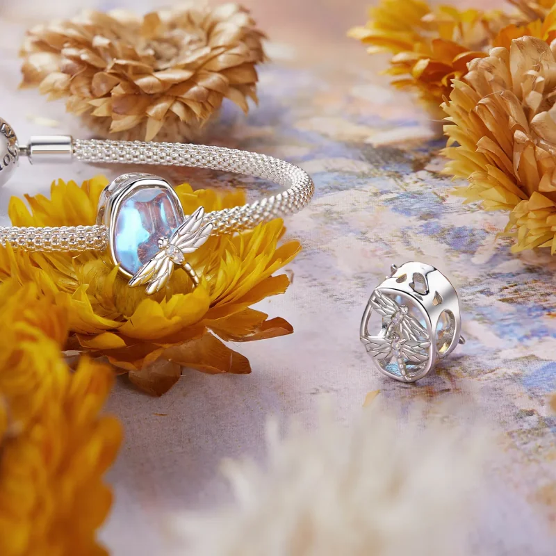 (kép) Pandora stílusú Monet Dragonfly gyöngyök - BSC987 - Megtekintés 4