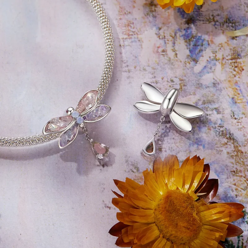 (kép) Pandora stílusú Monet Dragonfly gyöngyök - BSC989 - Megtekintés 4