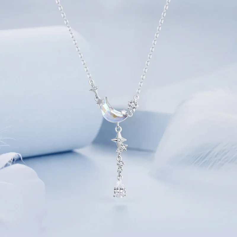 (kép) Pandora stílusú Moonset Galaxy nyaklánc - BSN380 - Megtekintés 3