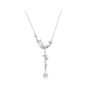 (kép) Pandora stílusú Moonset Galaxy nyaklánc - BSN380