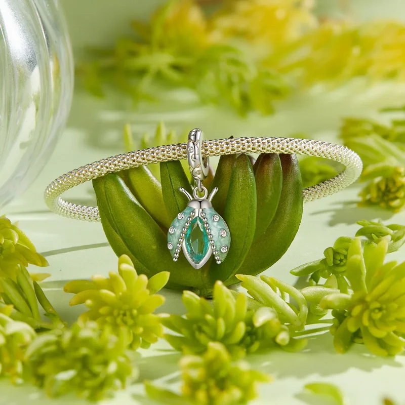(kép) Pandora stílusú oasis katicabogár Charm - SCC2772 - Megtekintés 3