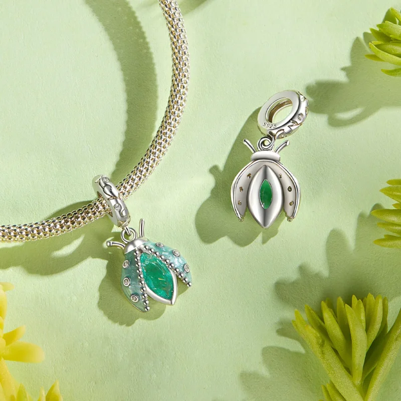 (kép) Pandora stílusú oasis katicabogár Charm - SCC2772 - Megtekintés 4