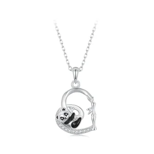 Pandora stílusú Panda nyaklánc - SCN515 (kép) Pandora stílusú Panda nyaklánc - SCN515