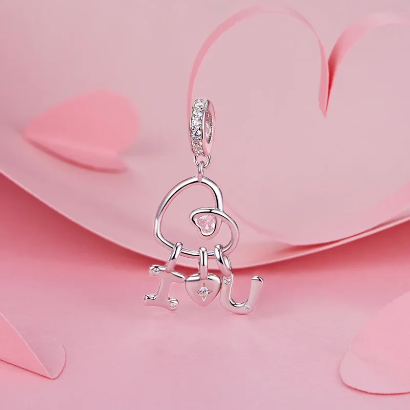 (kép) Pandora stílusú Valentin levél szerelmi Charm - BSC972 - Megtekintés 2