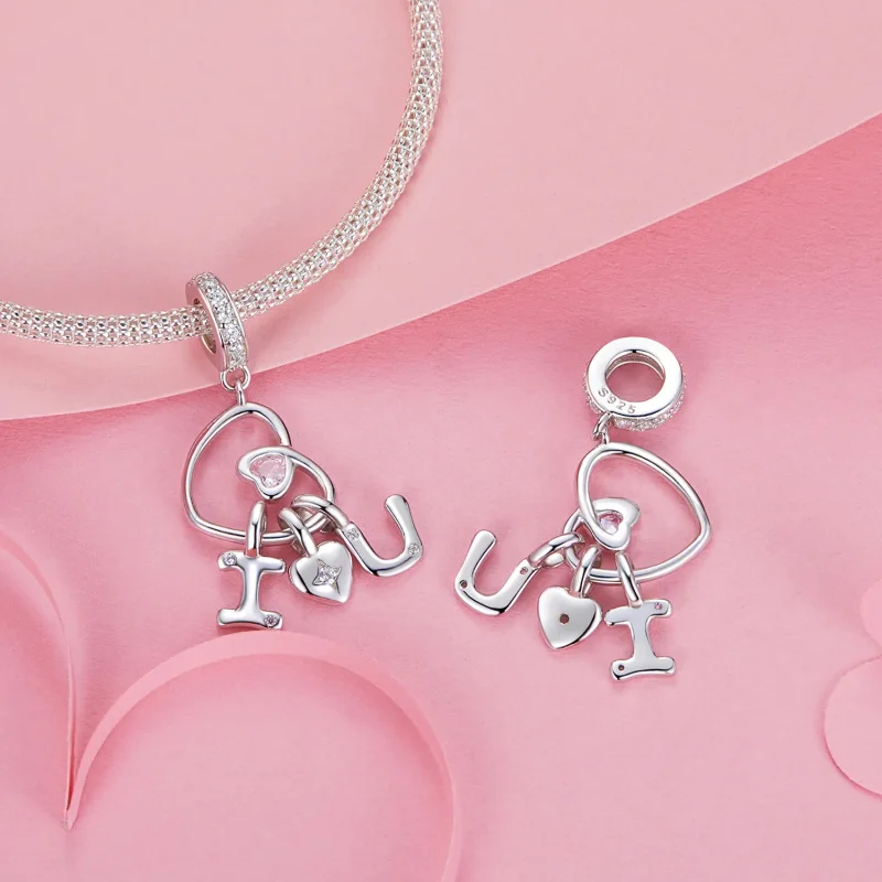 (kép) Pandora stílusú Valentin levél szerelmi Charm - BSC972 - Megtekintés 4
