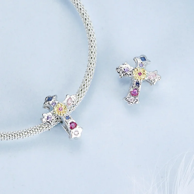 (kép) Pandora stílusú vintage Cross - BSC1005 - Megtekintés 4