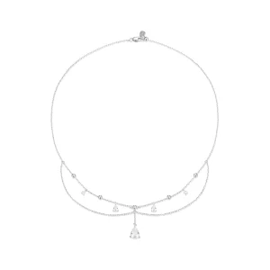 Pandora stílusú vízcsepp bojt nyaklánc - BSN383 (kép) Pandora stílusú vízcsepp bojt nyaklánc - BSN383