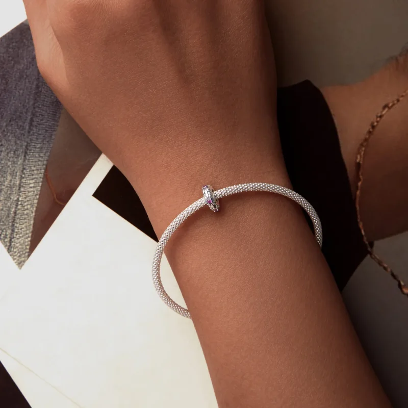 (kép) Pandora Style varázslatos Pandora stílusú retro írisz szilikon spacer gyöngyöket - Megtekintés 6