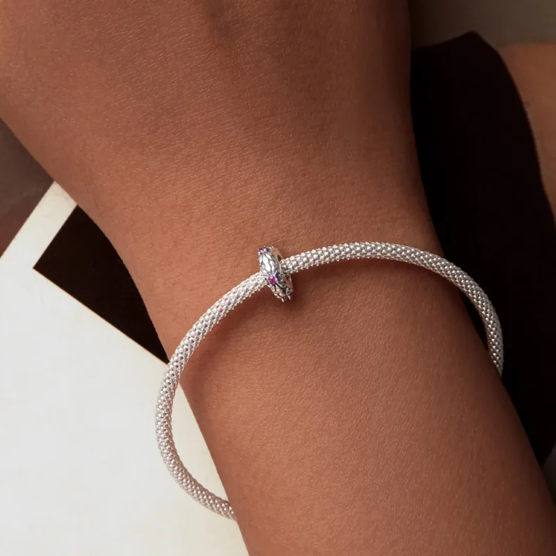 (kép) Pandora Style varázslatos Pandora stílusú retro írisz szilikon spacer gyöngyöket - Megtekintés 7